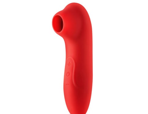 Buy a luv inc pulsing clitoral stimulator  red vibrator.