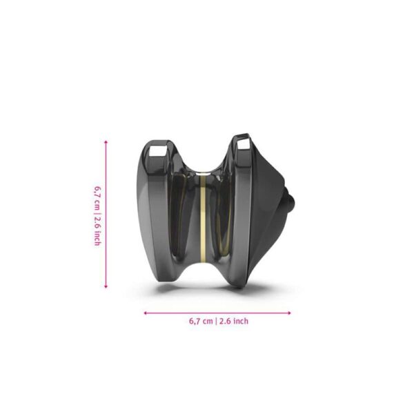 Buy a Mystim Heart's Desire eStim Lay On Vibrator Black vibrator.