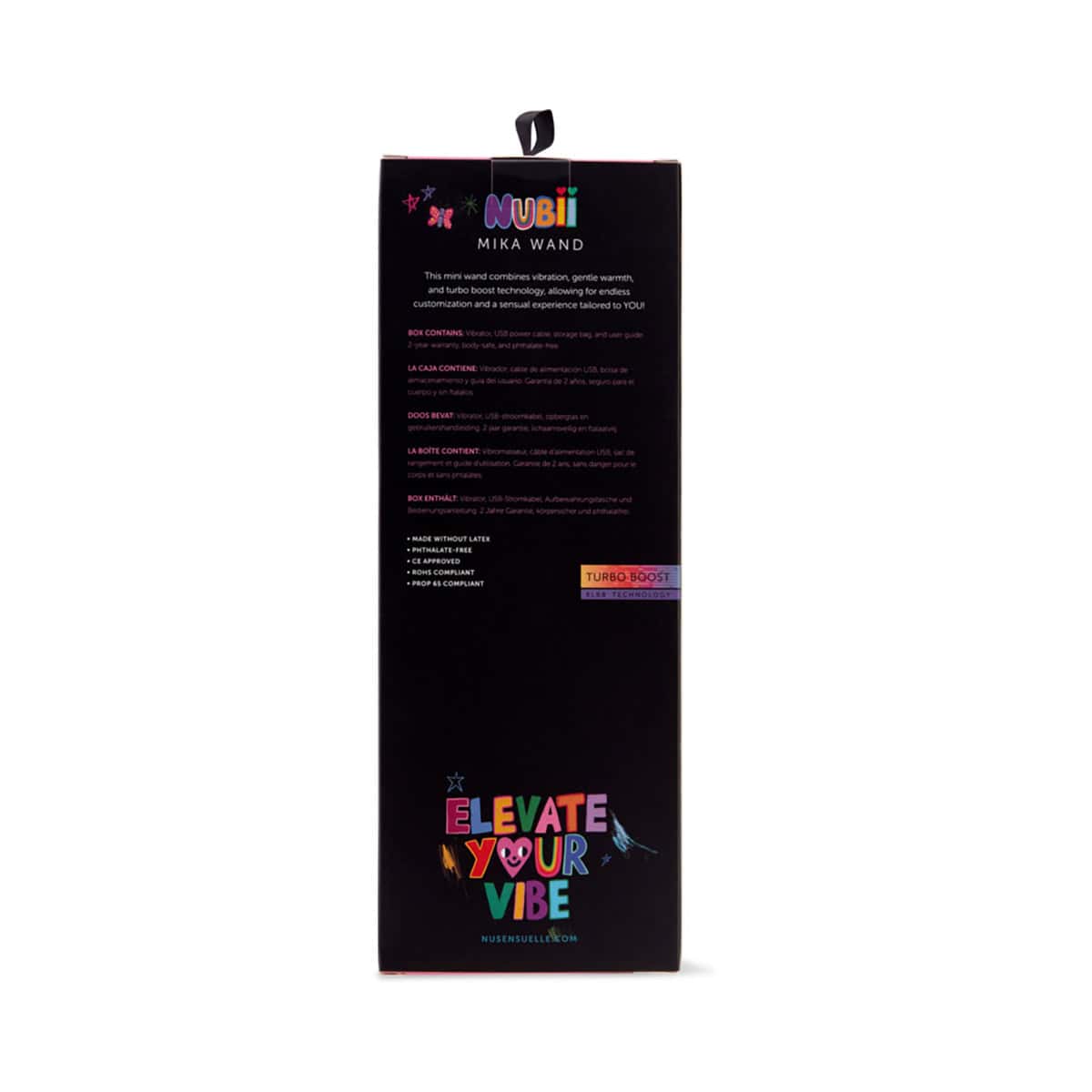 Nu Sensuelle Mika Nubii Shop Online Buy a nu sensuelle mika nubii wand with turbo boost and heat pink vibrator.