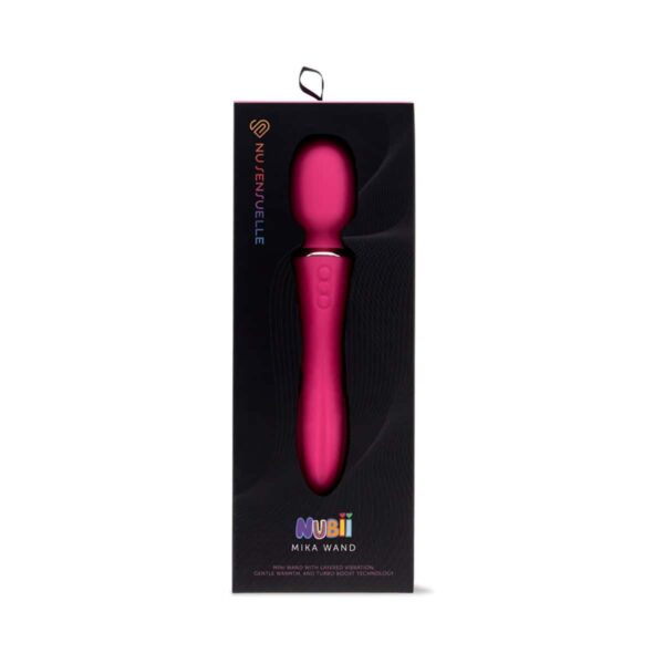Buy a Nu Sensuelle Mika Nubii Wand with Turbo Boost and Heat  Pink vibrator.