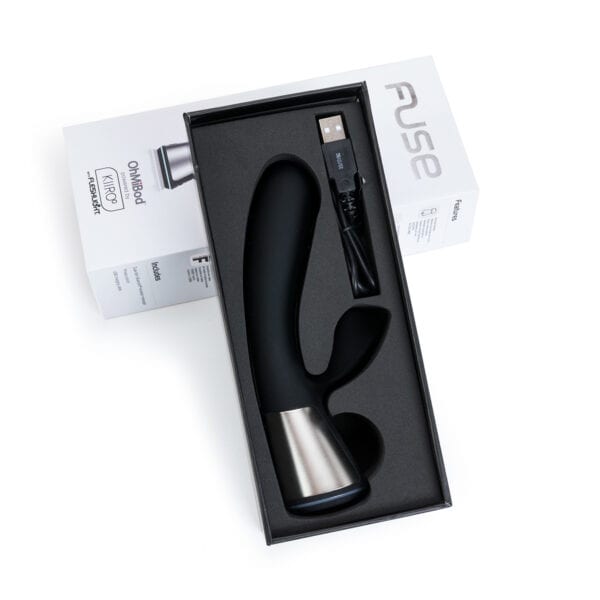 Buy a OhMiBod Fuse Interactive Dual Stim  Black vibrator.