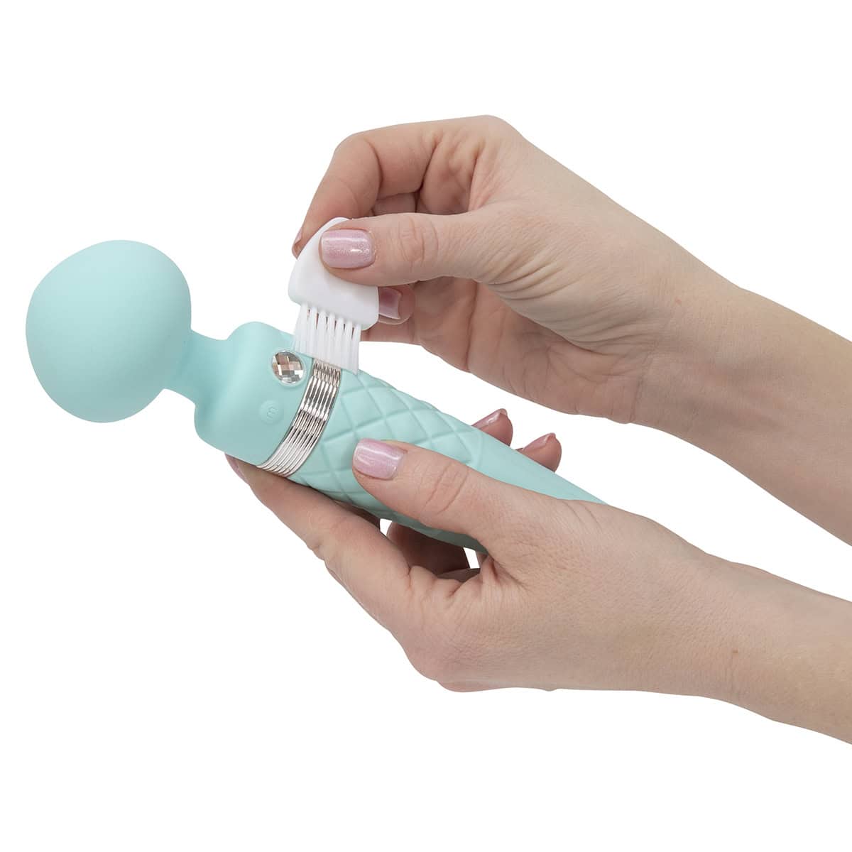 Pillow Talk Sultry Wand Shop Online Buy a pillow talk sultry wand teal vibrator.