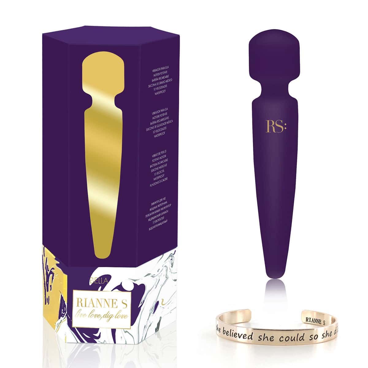 Rianne S Bella Wand Shop Online Buy a rianne s bella wand purple vibrator.