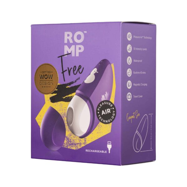 Buy a ROMP Free Clitoral Vibrator  Purple vibrator.