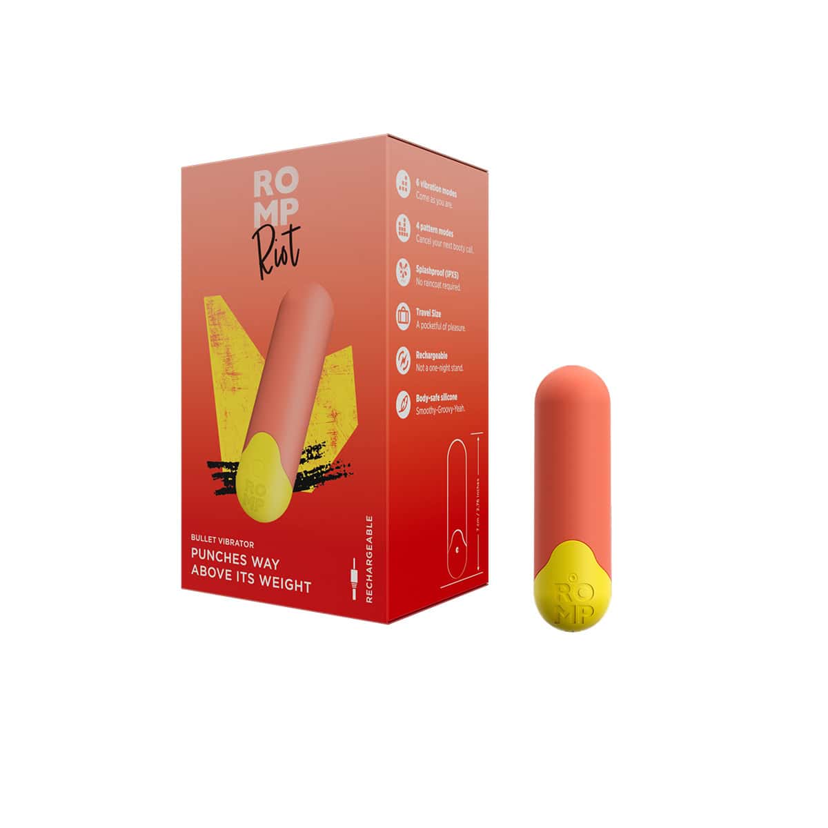 Romp Riot Bullet Vibrator Shop Online Buy a romp riot bullet vibrator orange vibrator.