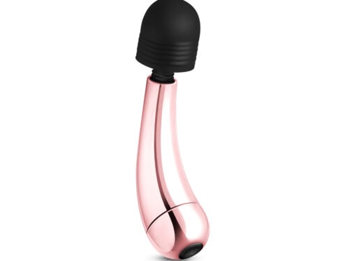 Buy a rosy gold nouveau mini curve massager vibrator.