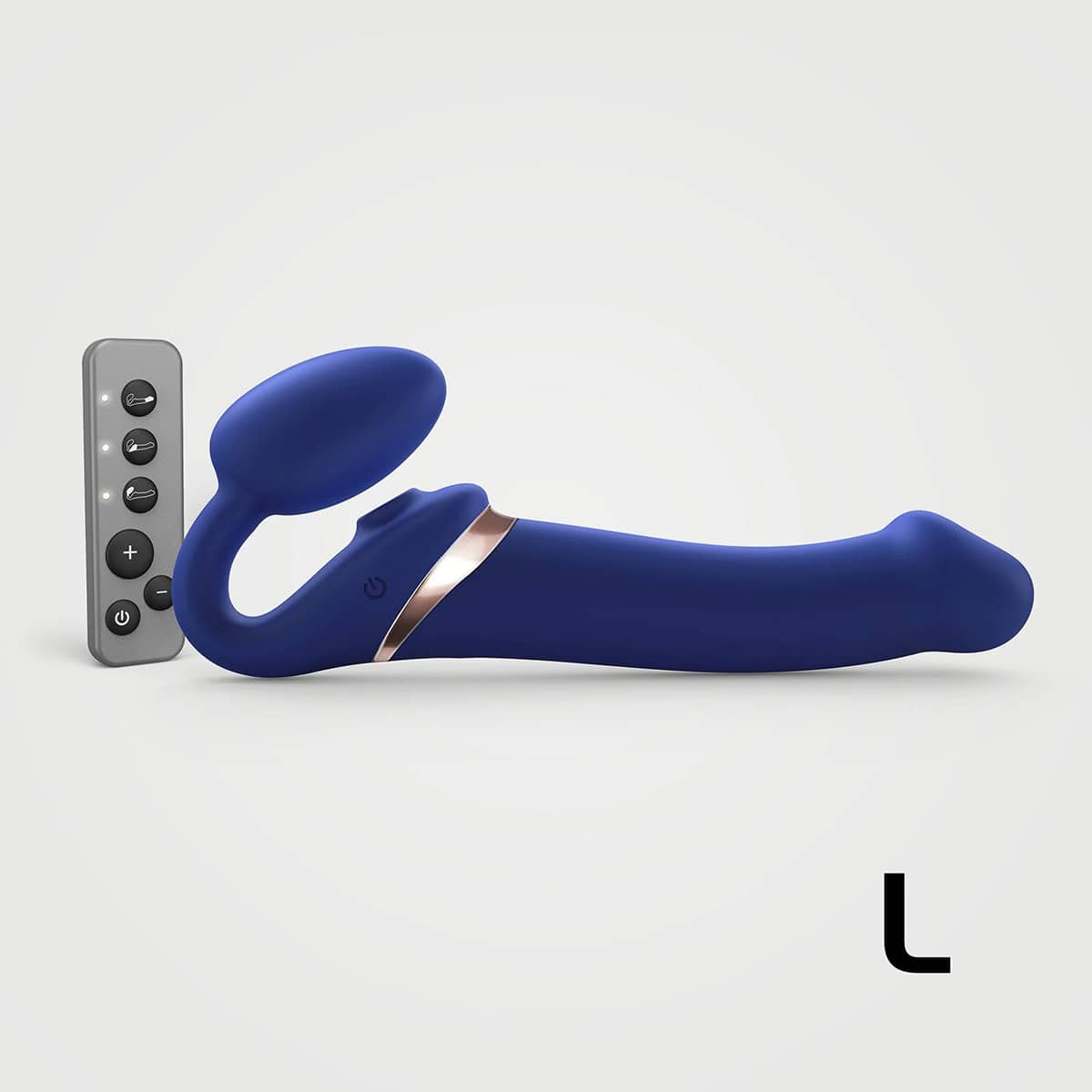 Buy a StrapOnMe MultiOrgasm Large Bendable StrapOn  Blue vibrator.