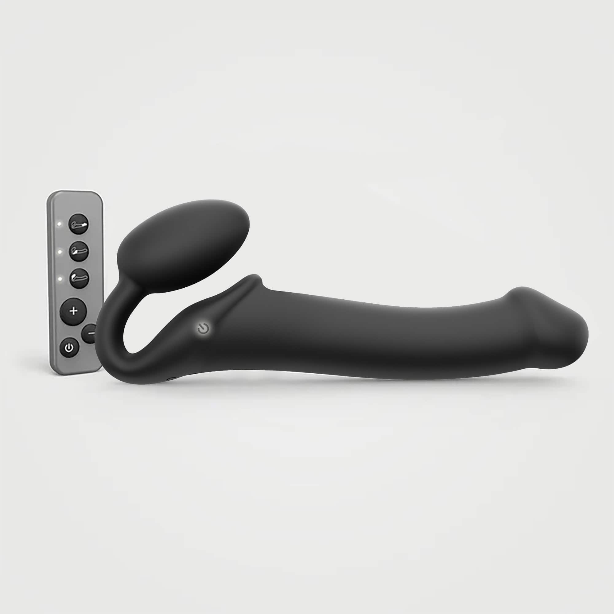 Buy a StrapOnMe Vibe Large  Black vibrator.