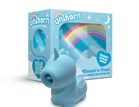 Buy a unihorn mount'n peak blue vibrator.