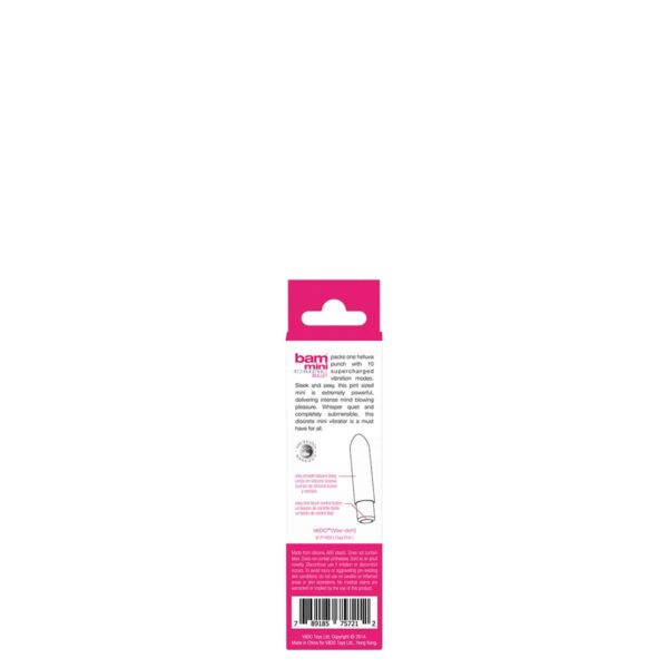 Buy a VeDO Bam Mini Bullet  Pink vibrator.