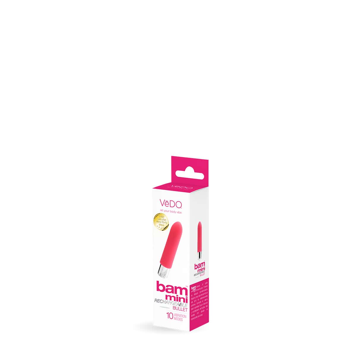 Buy a VeDO Bam Mini Bullet  Pink vibrator.