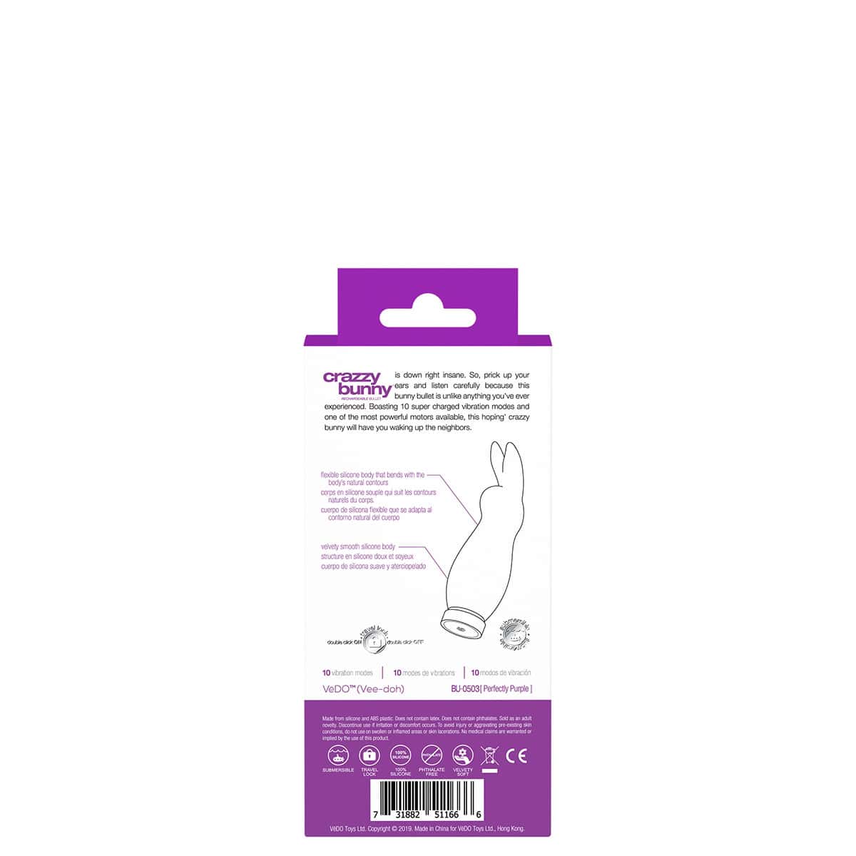 Vedo Crazzy Bunny Bullet Shop Online Buy a vedo crazzy bunny bullet purple vibrator.
