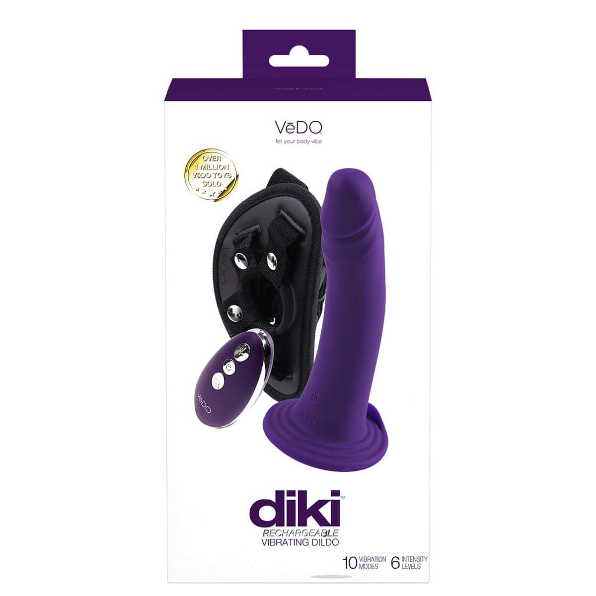 Vedo Diki Vibrating Strap On Shop Online Buy a vedo diki vibrating strapon purple vibrator.