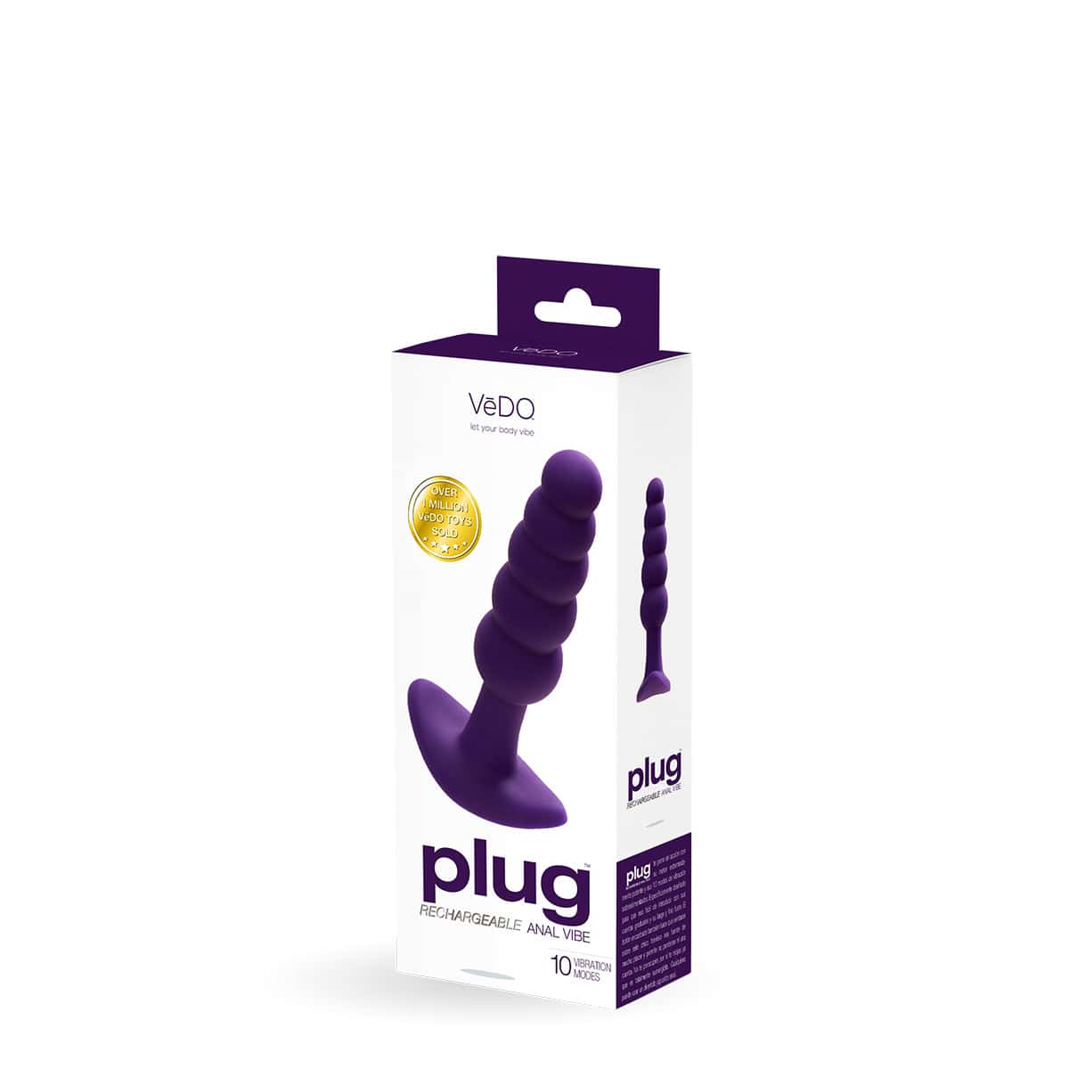 Vedo Plug Purple Shop Online Buy a vedo plug purple vibrator.