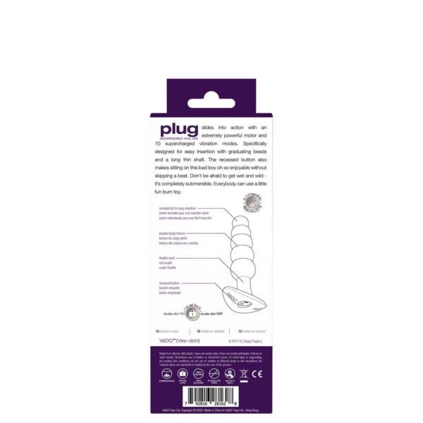 Buy a VeDO Plug  Purple vibrator.