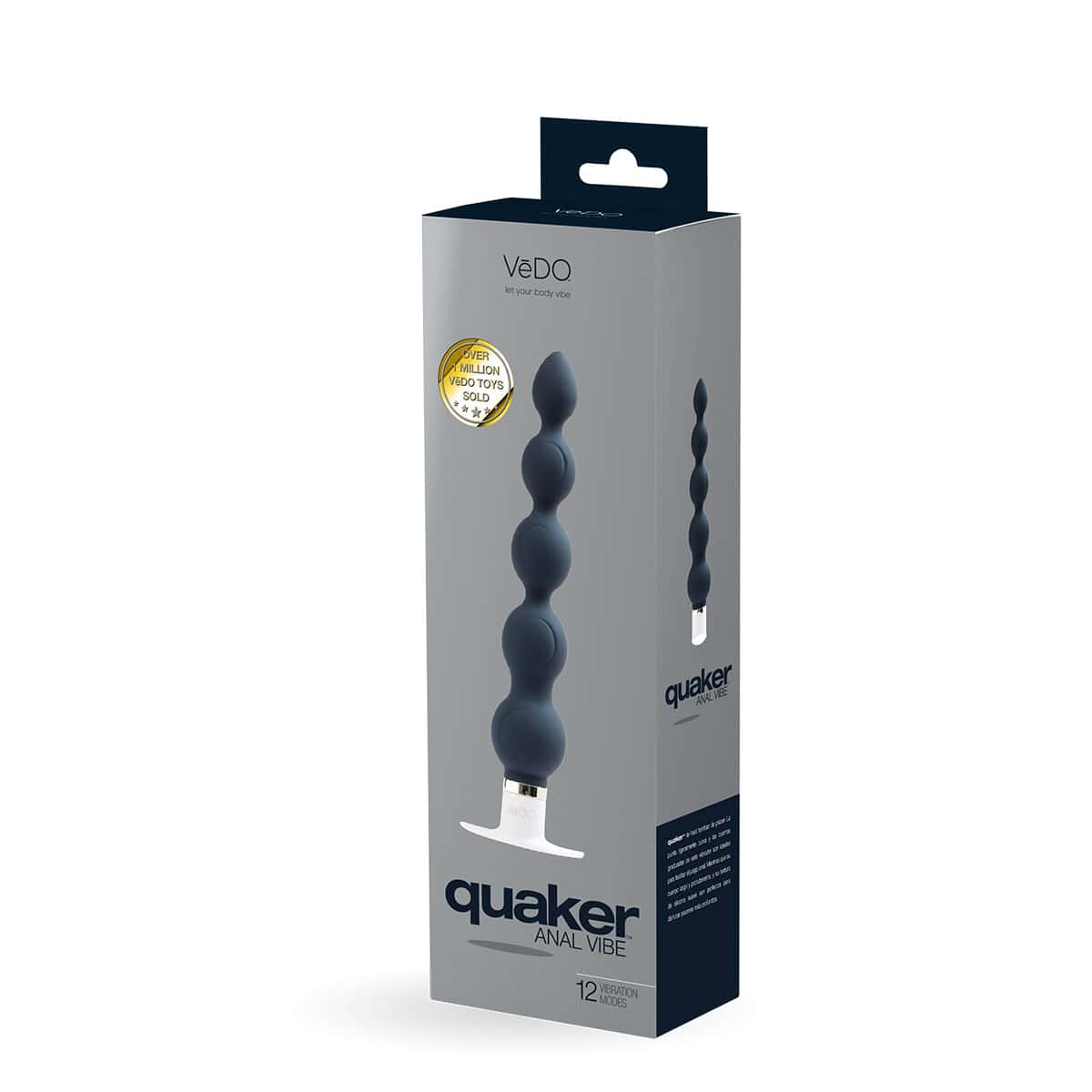 Vedo Quaker Anal Vibe Shop Online Buy a vedo quaker anal vibe black vibrator.