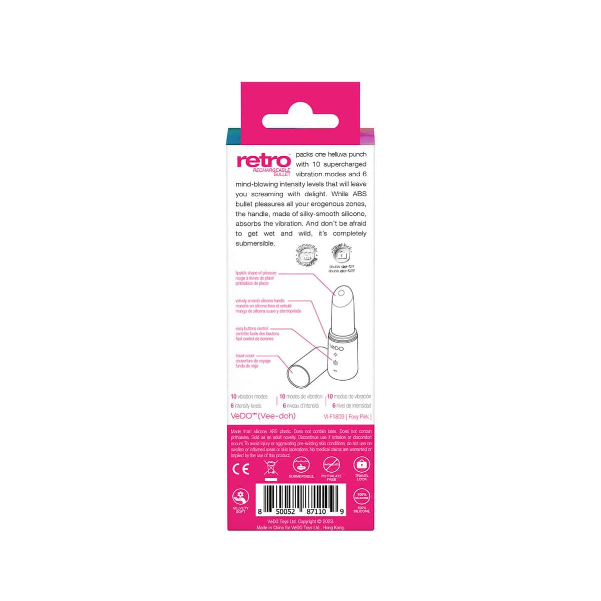 Vedo Retro Bullet Shop Online Buy a vedo retro bullet pink vibrator.
