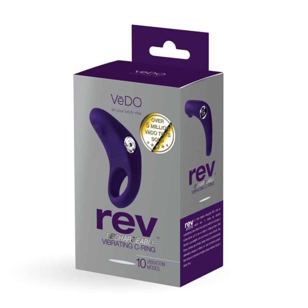 Buy a VeDO Rev Vibrating C-Ring  Purple vibrator.