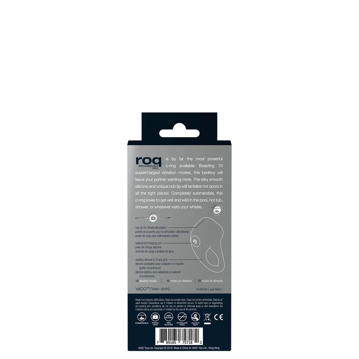 Vedo Roq Vibrating C Ring Shop Online Buy a vedo roq vibrating c-ring black vibrator.