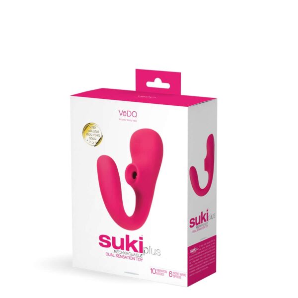 Buy a VeDO Suki Plus Dual Sensation Vibe  Pink vibrator.