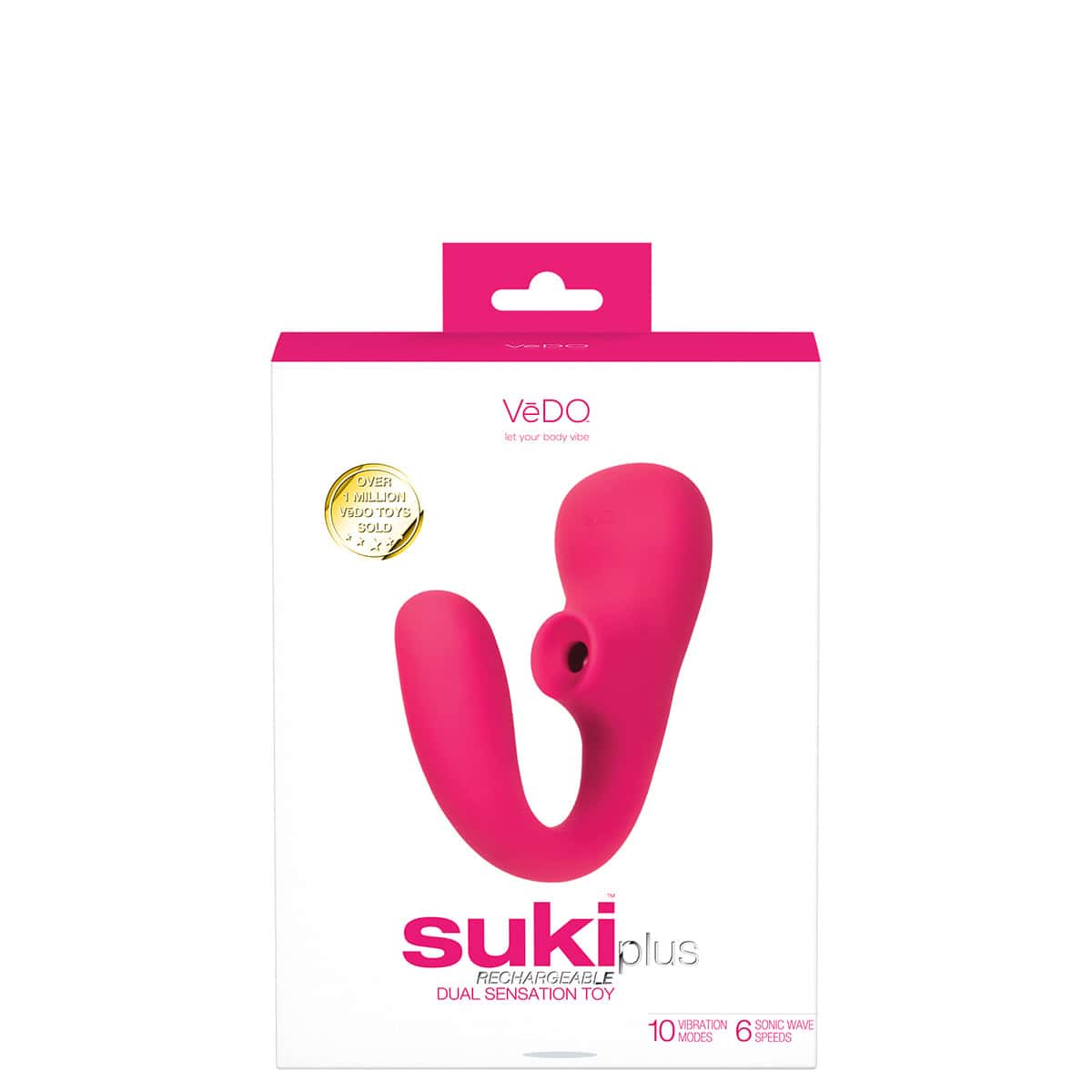 Buy a VeDO Suki Plus Dual Sensation Vibe  Pink vibrator.