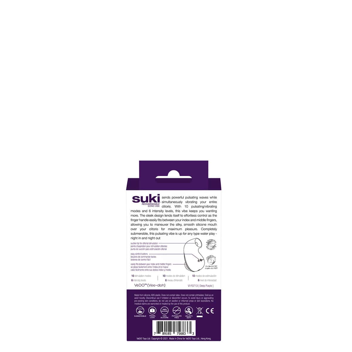 Vedo Suki Sonic Vibe Shop Online Buy a vedo suki sonic vibe purple vibrator.