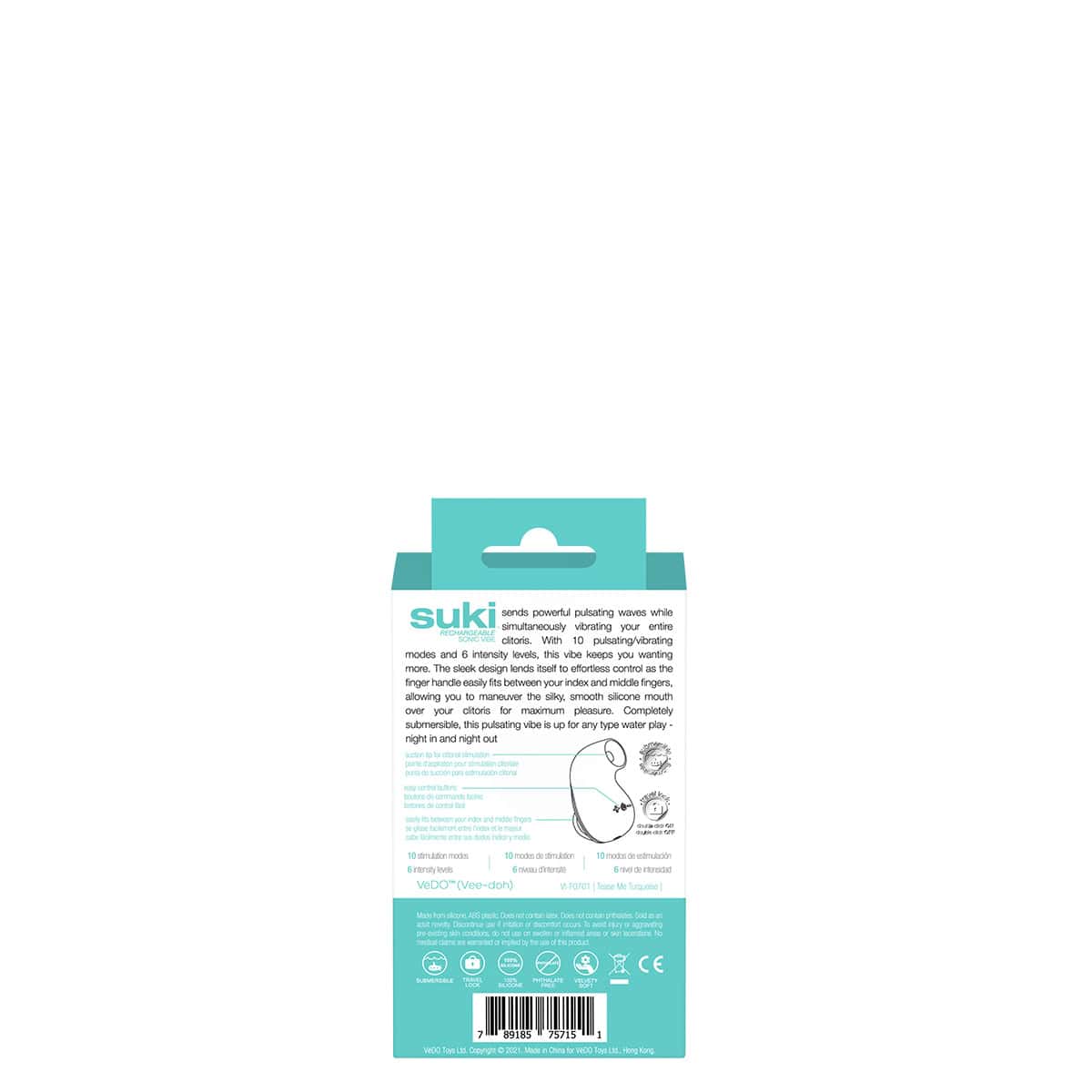 Vedo Suki Sonic Vibe Shop Online Buy a vedo suki sonic vibe turquoise vibrator.