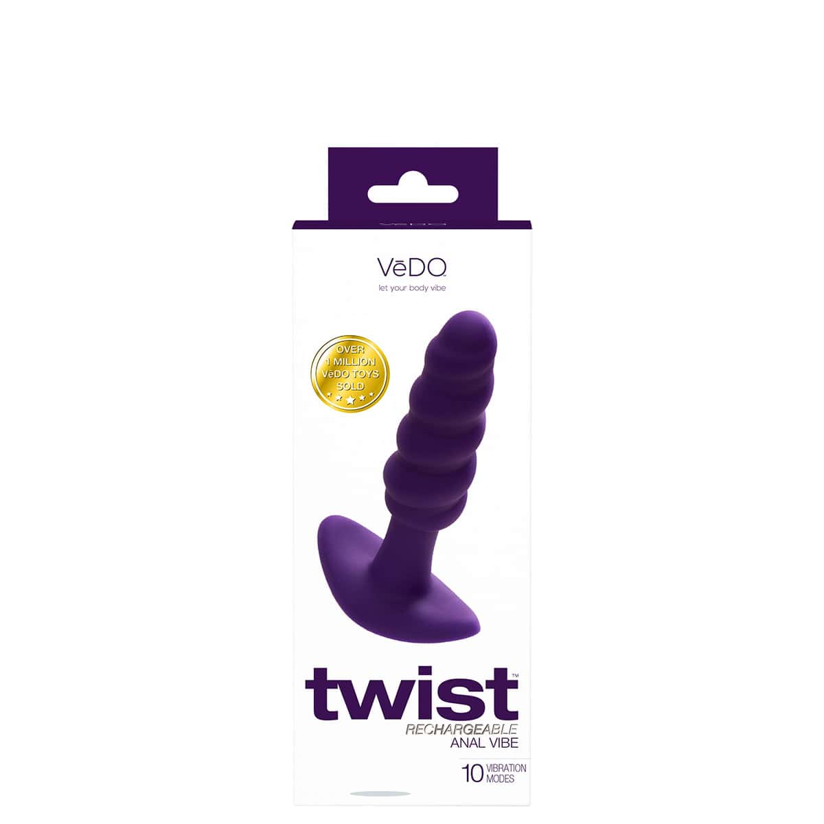 Vedo Twist Plug Shop Online Buy a vedo twist plug purple vibrator.