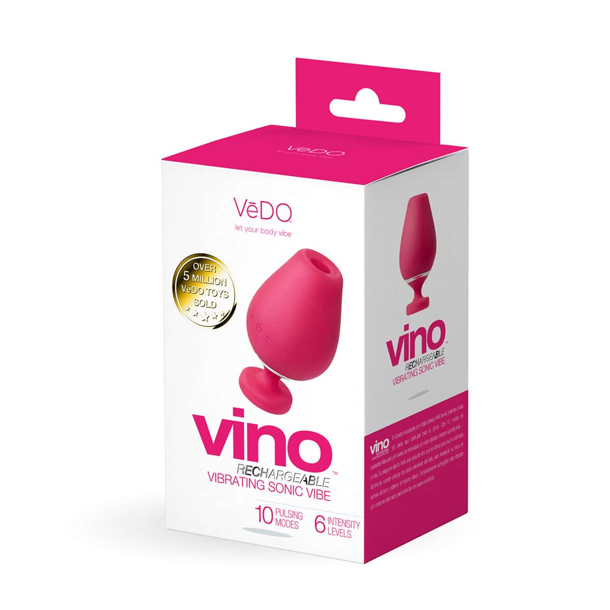 Vedo Vino Vibrating Sonic Shop Online Buy a vedo vino vibrating sonic vibe pink vibrator.