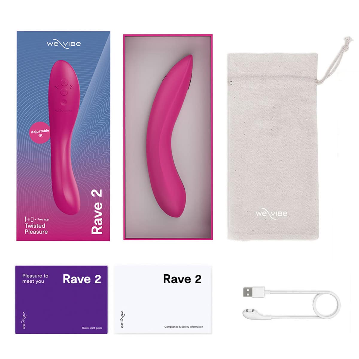 We Vibe Rave 2 Shop Online Buy a wevibe rave 2 fuchsia vibrator.