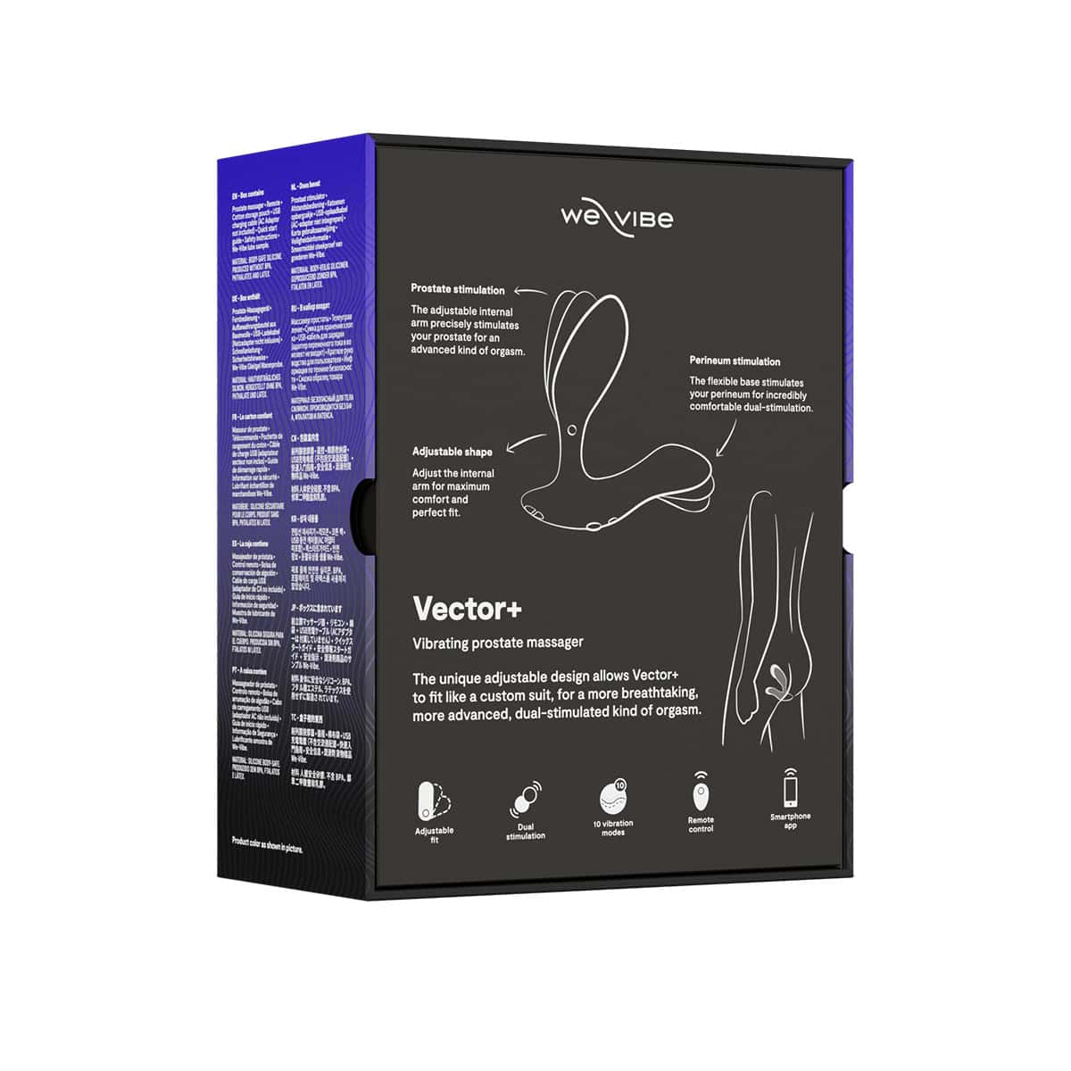 We Vibe Vector+ Charcoal Shop Online Buy a wevibe vector+ charcoal black vibrator.