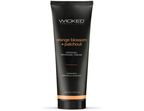 Buy wicked massage cream   orange patchouli 4oz intimate moisturizer for her.