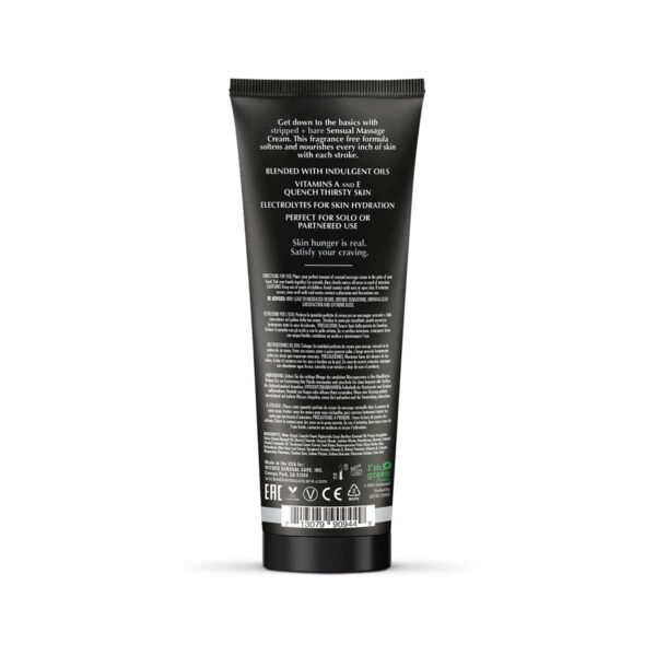 Buy and try Wicked Massage Cream Stripped Bare 4oz intimate lotion for daily self care by Wicked Sensual Care