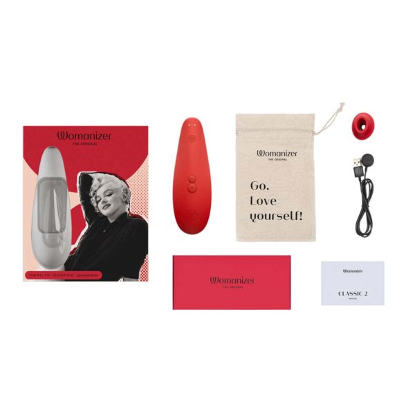 Buy a Womanizer Classic 2 Marilyn Monroe Special Edition  Vivid Red vibrator.