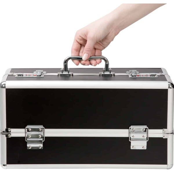 Buy and try  Lockable Toy Box Large Black sex toy storage by BMS