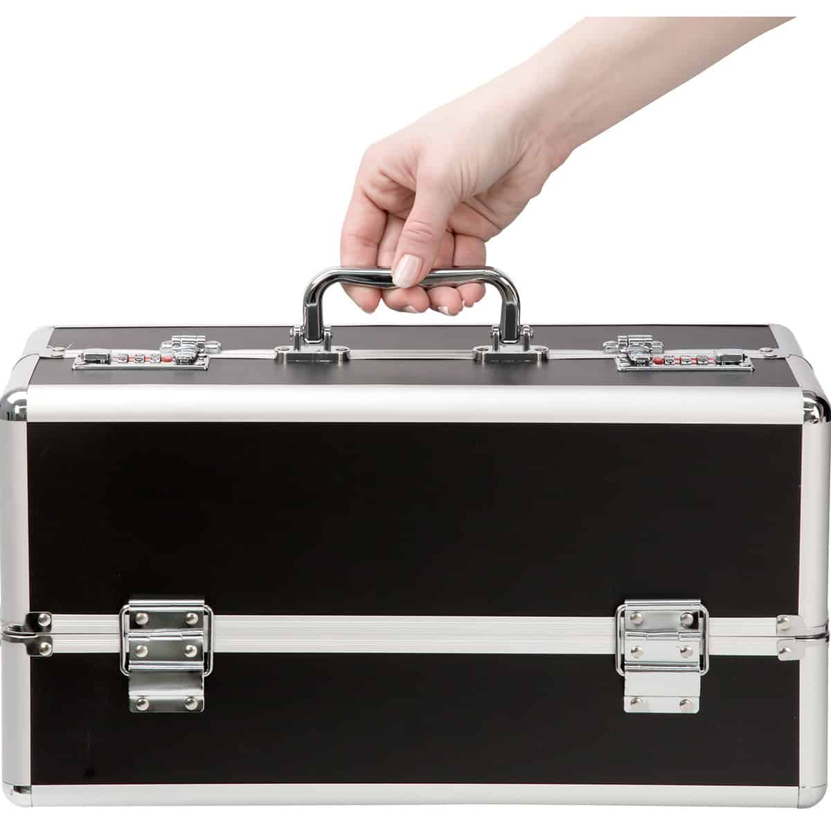 Buy and try  Lockable Toy Box Large Black sex toy storage by BMS