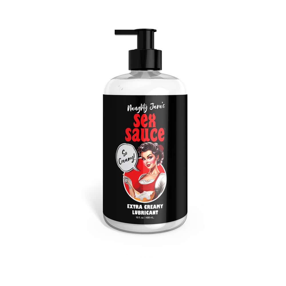 Buy and try Naughty Jane's Sex Sauce Extra Creamy Lubricant 16 oz water based lubricant by XR Brands for your next sexual encounter with her.