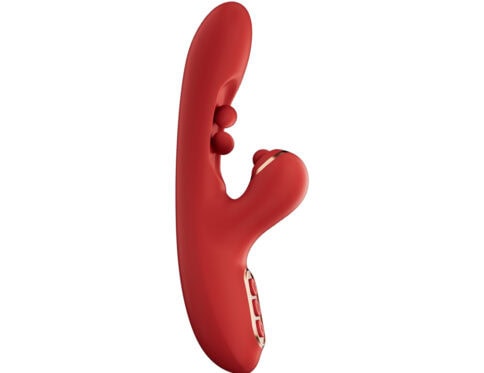 Buy a hpb tickler wiggling g-spot tap clit red vibrator.