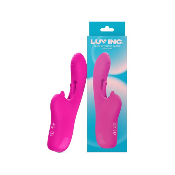 Buy a Luv Inc Tr46 Tapping Tongue Rabbit Vibrator Pink vibrator.