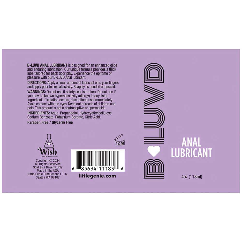 Anal Sex Positions Shop Online Buy and try b-luvd anal lube 4oz water based lubricant by little genie for your next sexual encounter with her.