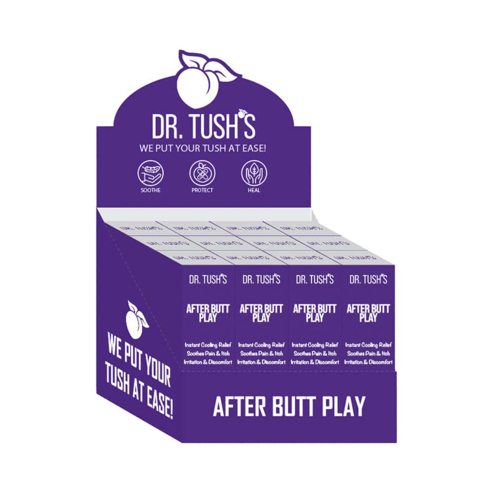 Dr. Tush's After Butt Play Purple Box 12Pk intimate cleansers and personal cleansing care by Dr Tush.