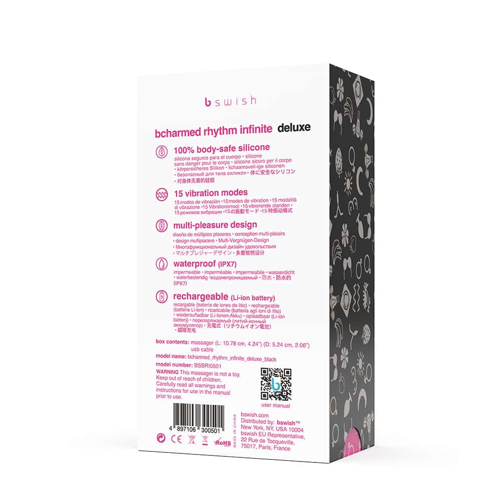 B Swish Bcharmed Rhythm Shop Online Buy a b swish bcharmed rhythm infinite deluxe black vibrator.
