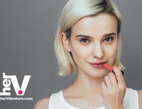 A sleek lipstick vibrator designed for discreet and powerful clitoral stimulation.