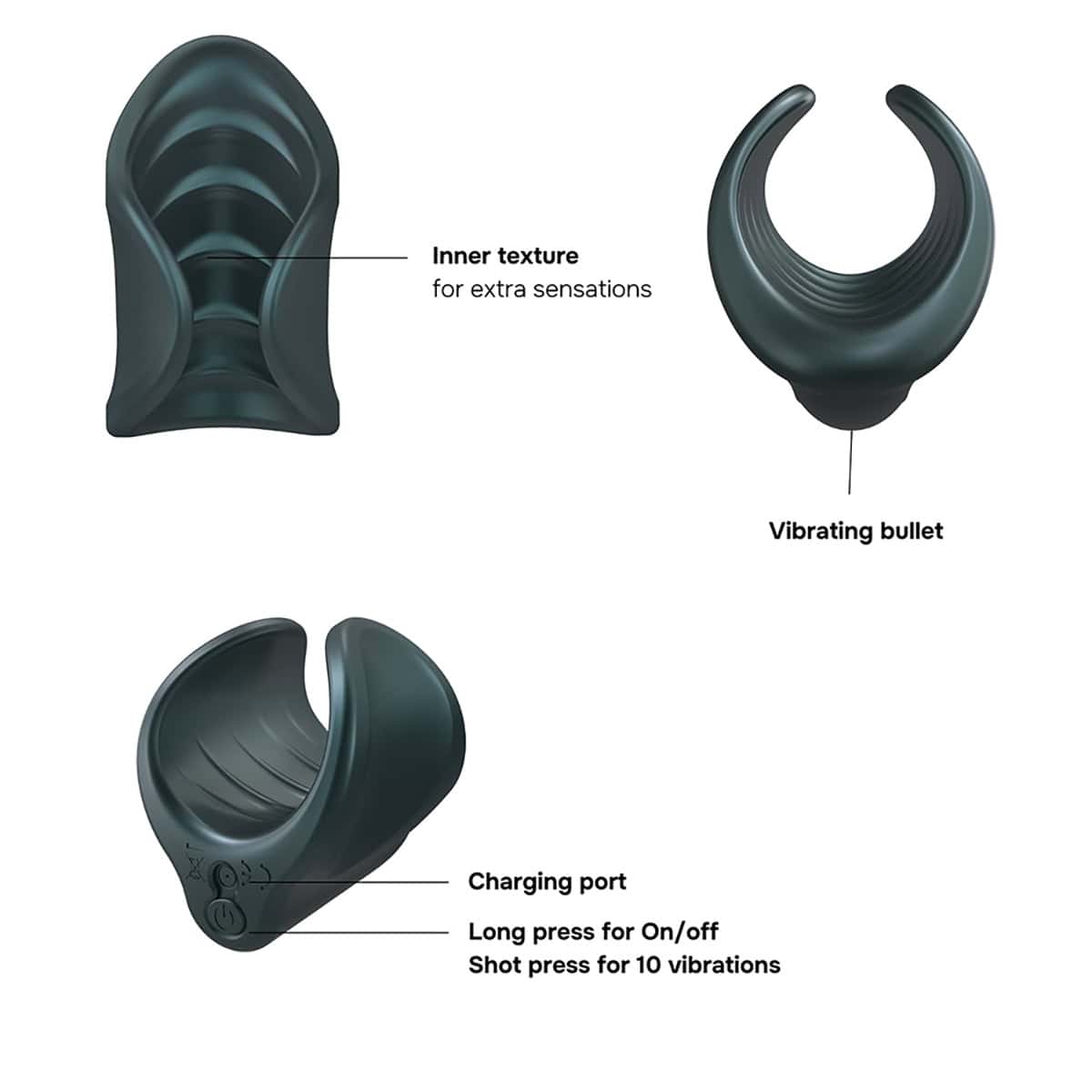 Man Wan Starter Travel Shop Online Buy a man wan starter travel size silicone vibrating masturbator pine grey vibrator.