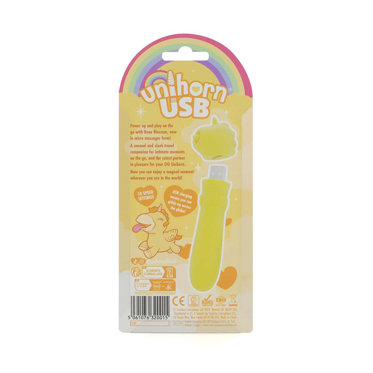 Unihorn Usb Bullet Bean Shop Online Buy a unihorn usb bullet bean blossom yellow vibrator.