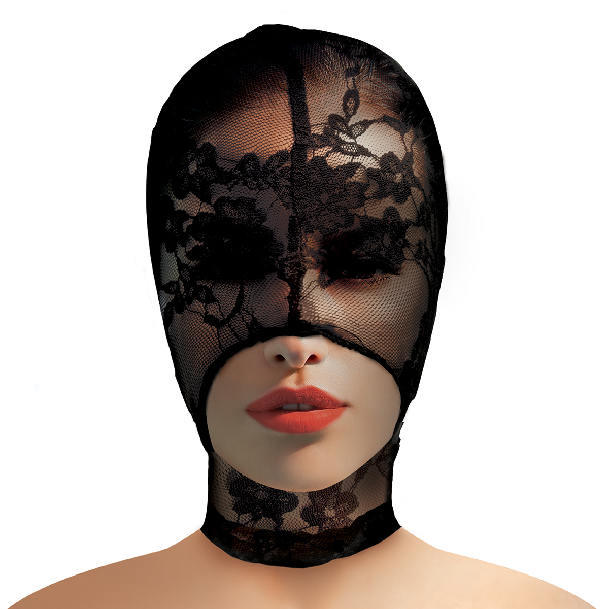 Try wearing this lace seduction bondage hood sexy mask made by xr brands at hervibrators. Com now.
