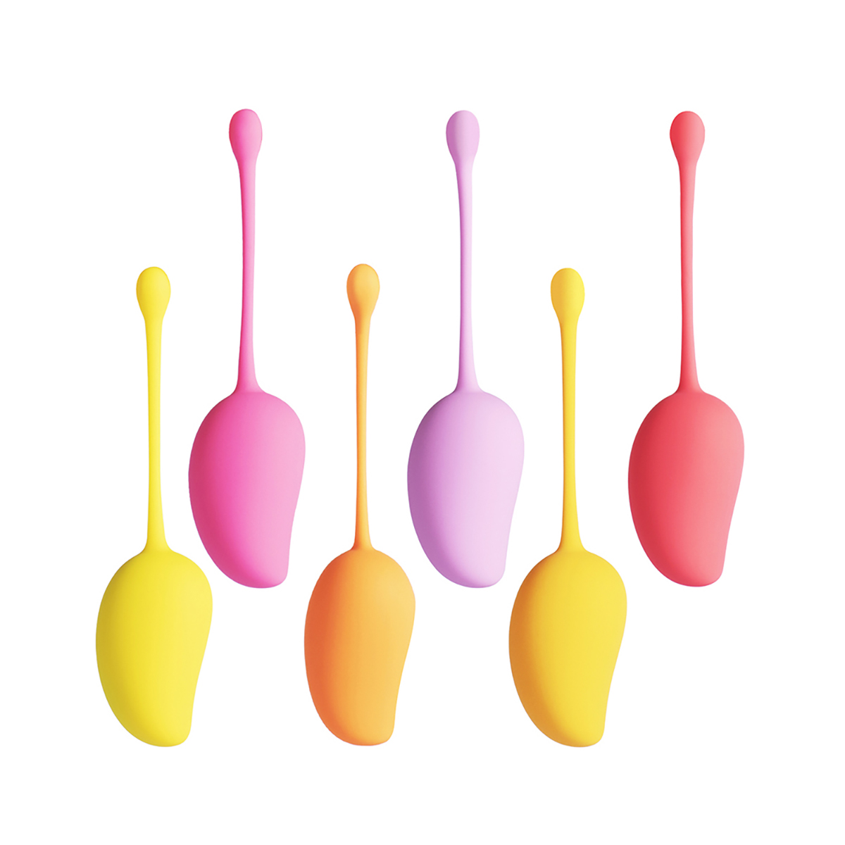Buy mango tropical 6pc kegel set kegel exercise device for pelvic floor muscle strengthening.