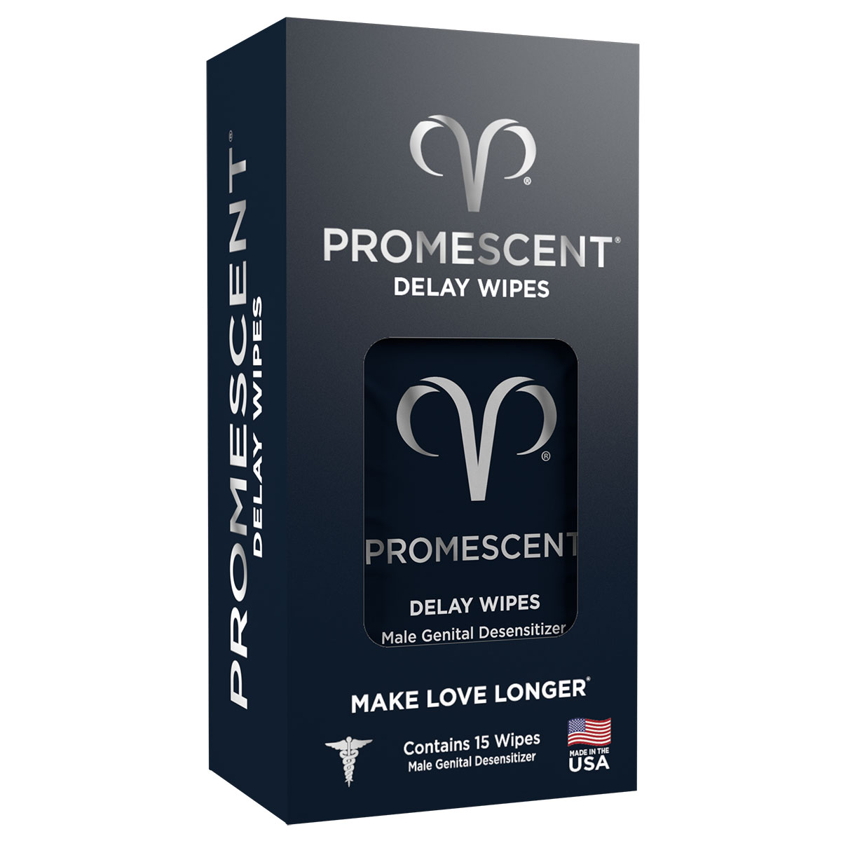 Promescent Delay Wipes 15ct intimate cleansers and personal cleansing care by Promescent.