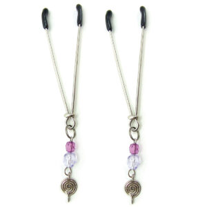 Sex Kitten Clamps Purple Swirls Sexy Jewelry
