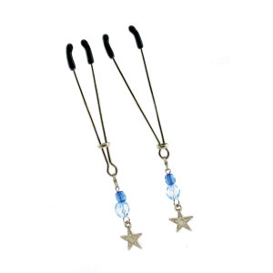 Sex Kitten Tweezer Clamps Star Blue Sexy Jewelry